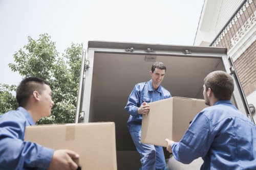 Professional movers handling a residential relocation in Nottinghill