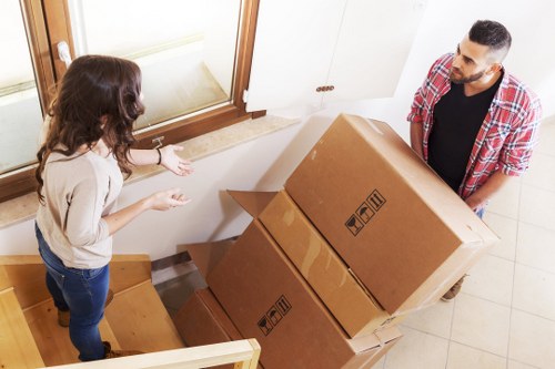 Packing boxes for student storage in Nottinghill